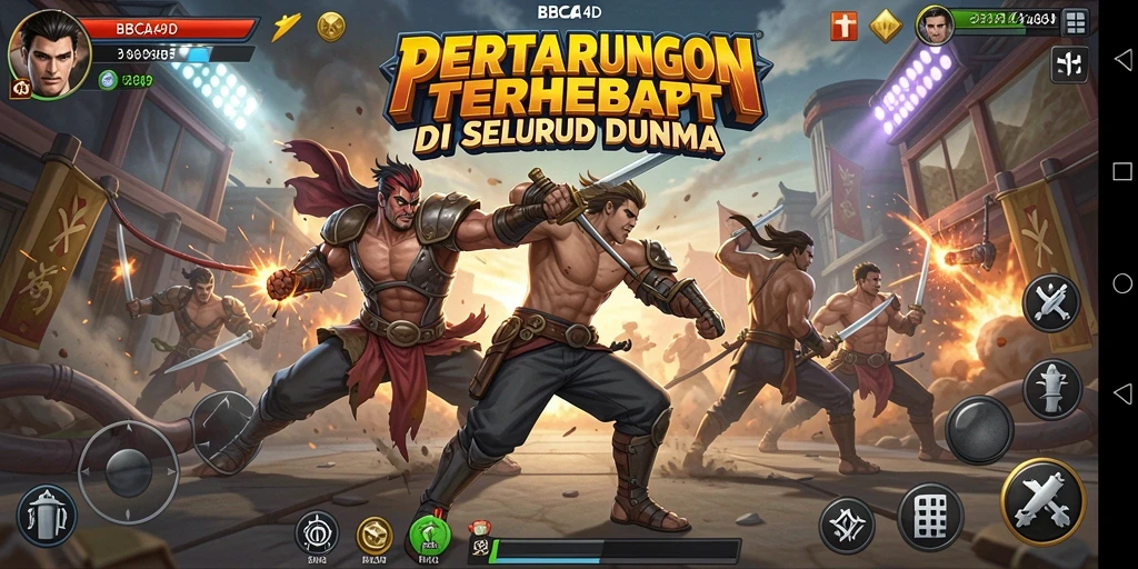 Tangkapan layar utama BBCA4D menampilkan aksi pertarungan yang mendebarkan.