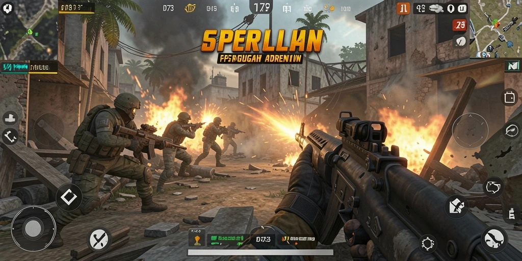 Gameplay FPS mendebarkan dengan grafis menakjubkan di D73.