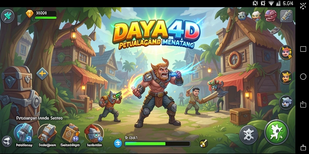 Tampilkan aksi gameplay menarik dari DAYA4D dengan karakter berwarna-warni.