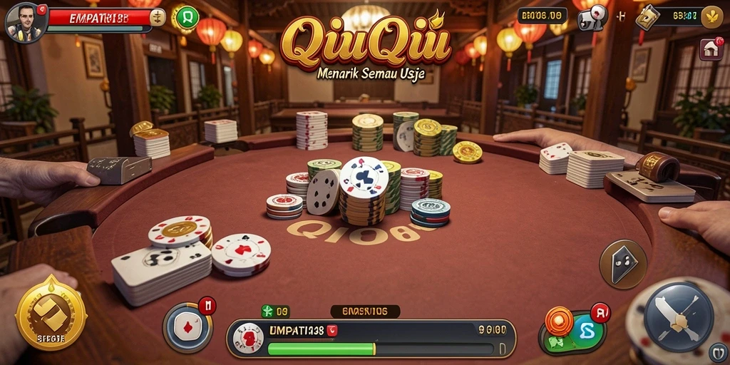 Tampilan gameplay seru dari EMPATI138, penuh aksi QiuQiu.