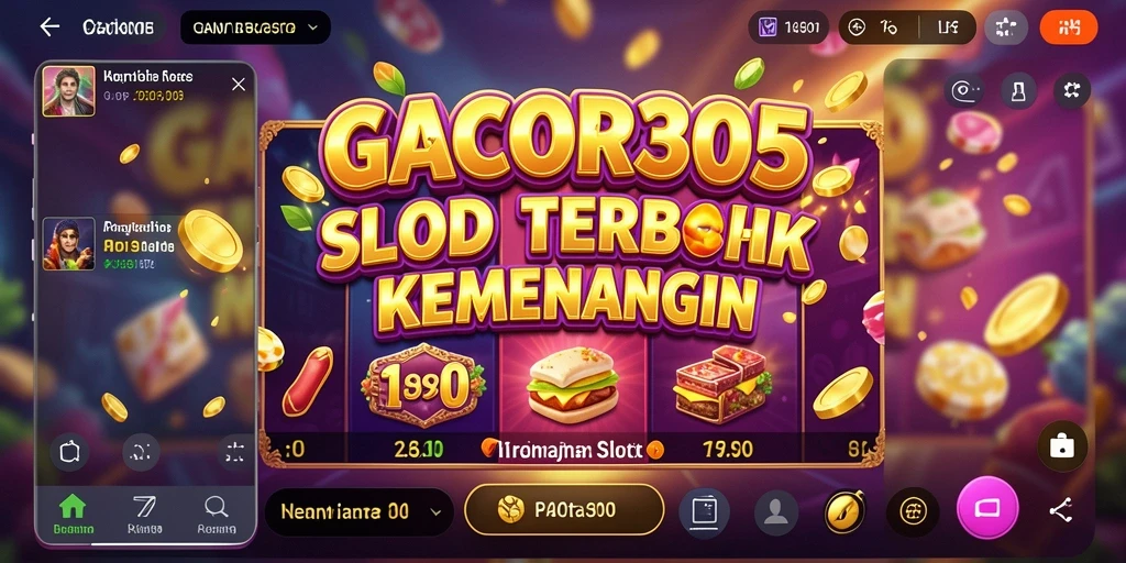 Tampilan gameplay menarik dari GACOR305 yang penuh warna.