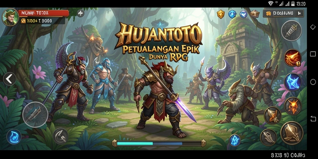 Gameplay menakjubkan HUJANTOTO dalam petualangan RPG.