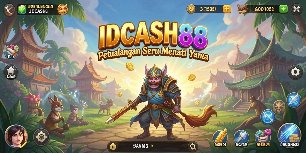 Tampilan gameplay IDCASH88 yang mendebarkan dan penuh petualangan.