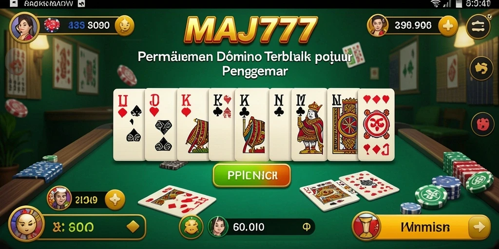 Tampilan gameplay Domino yang menarik dari MAJ777.