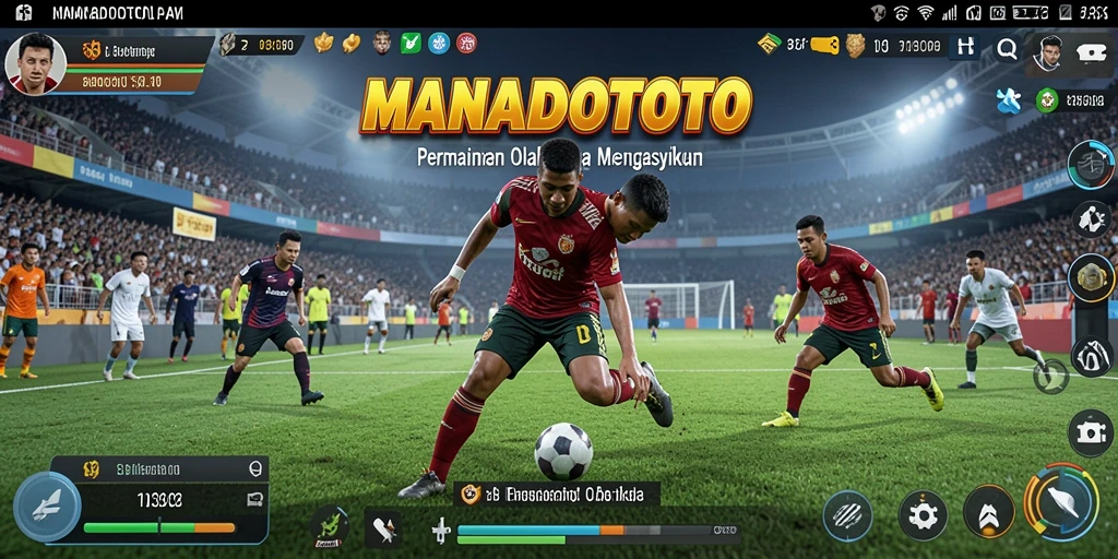 Tampilan gameplay seru dari MANADOTOTO dengan aksi olahraga yang menarik.