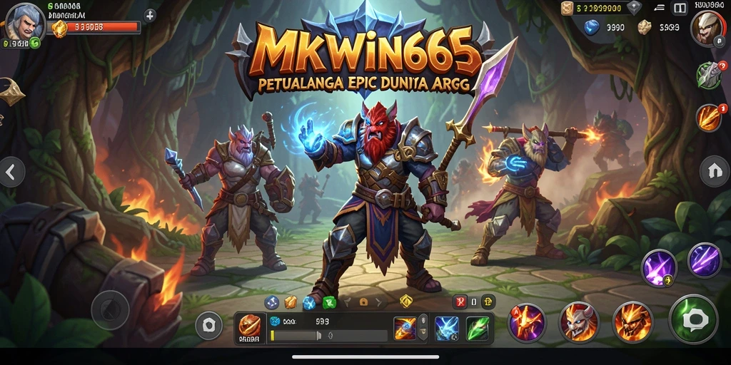 Screenshot gameplay dari MKWIN666 yang menunjukkan aksi pertempuran seru.
