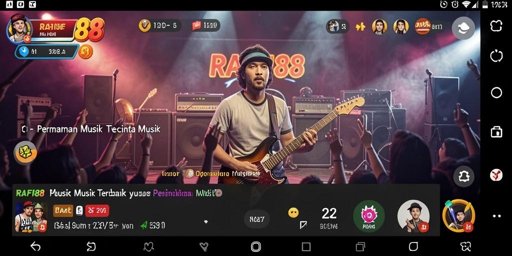 Tampilan menarik dari gameplay RAFI88 di dunia musik.