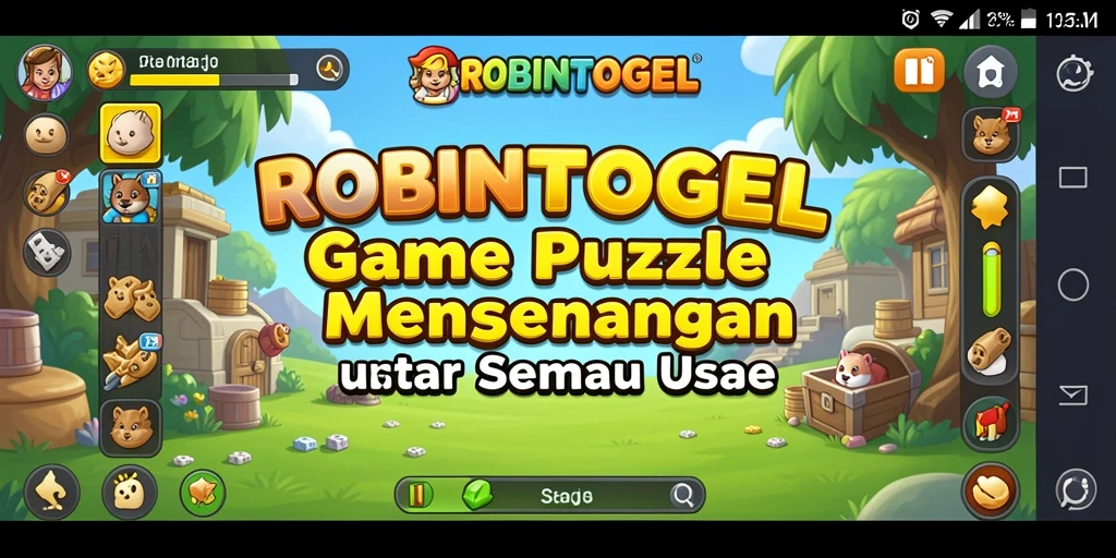 Tampilan screenshot ROBINTOGEL menunjukkan gameplay Puzzle yang menarik.