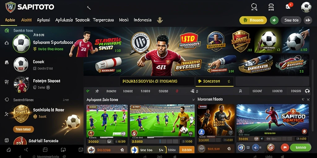 Tampilan gameplay Sportsbook SAPITOTO yang menarik dan interaktif.