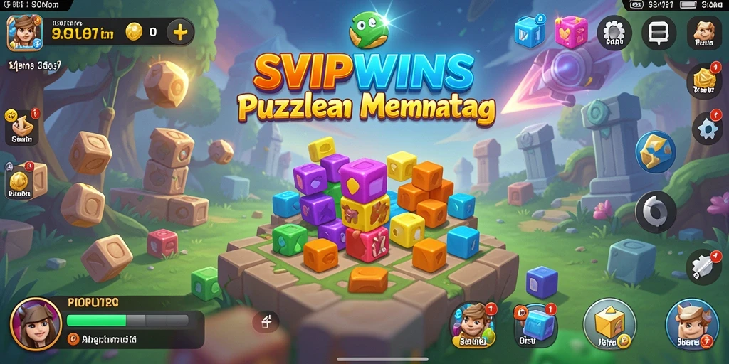 Tangkapan layar gameplay SVIPWINS yang menunjukkan tantangan puzzle menarik.