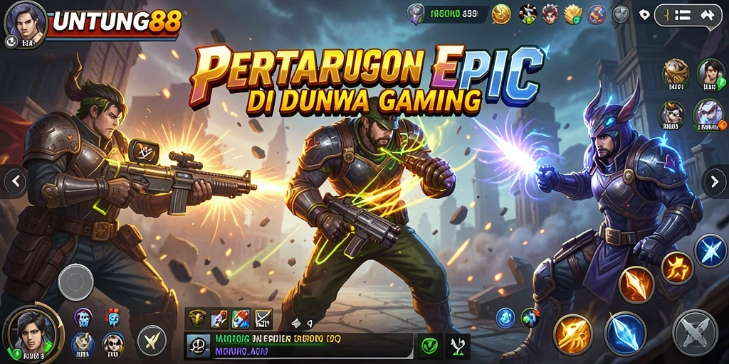 Gameplay UNTUNG88 yang mendebarkan dengan aksi pertarungan seru.